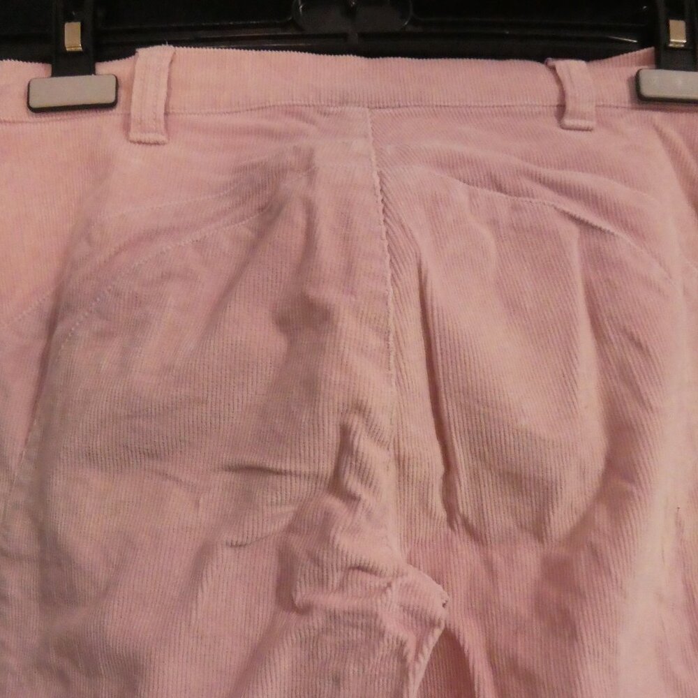 Vintage | NAF NAF | size 38 | Pastel Pink Flare Pants with Lace-Up Closure - Picture 11 of 16